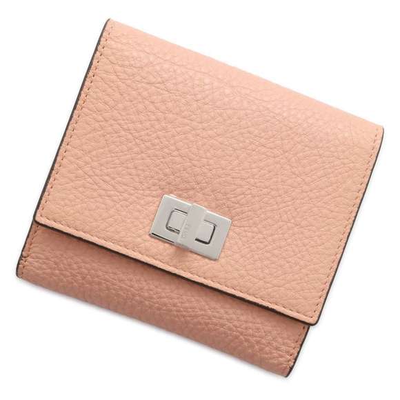 Fendi Bifold Wallet Peekaboo Selleria Leather - Picture 1 of 10